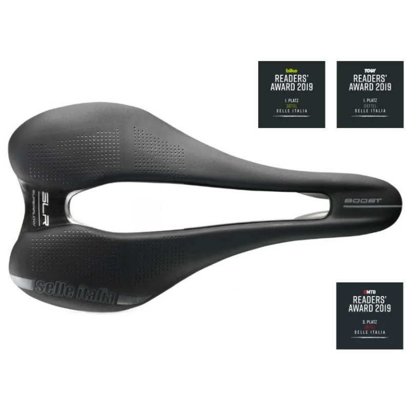 Selle Italia SLR BOOST Superflow L, Ti316 Rail 7mm, Schwarz 4 Selle Italia SLR BOOST Superflow L, Ti316 Rail 7mm, Schwarz – Bild 2